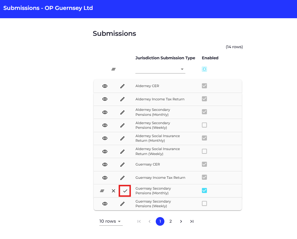 Click the tick to save your changes.