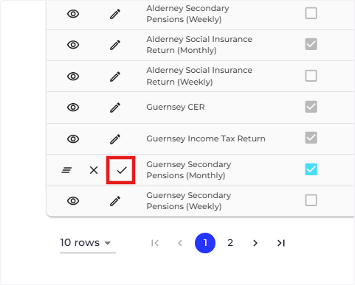 Click the tick to save your changes.