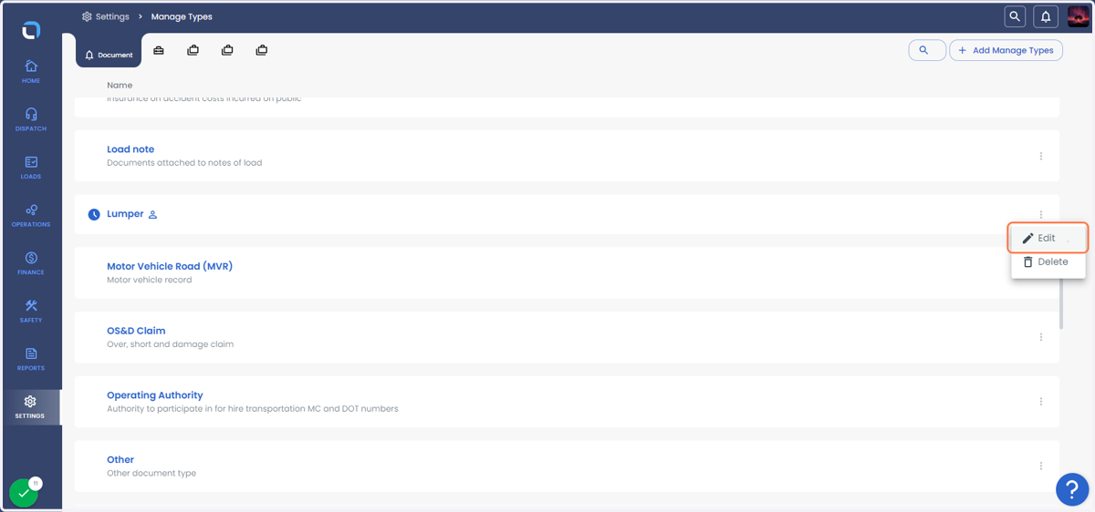 You can edit the line item or delete the line item