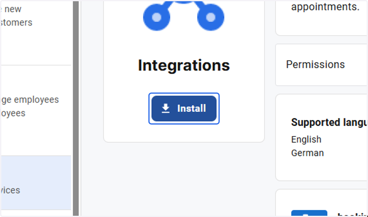 Click on Install