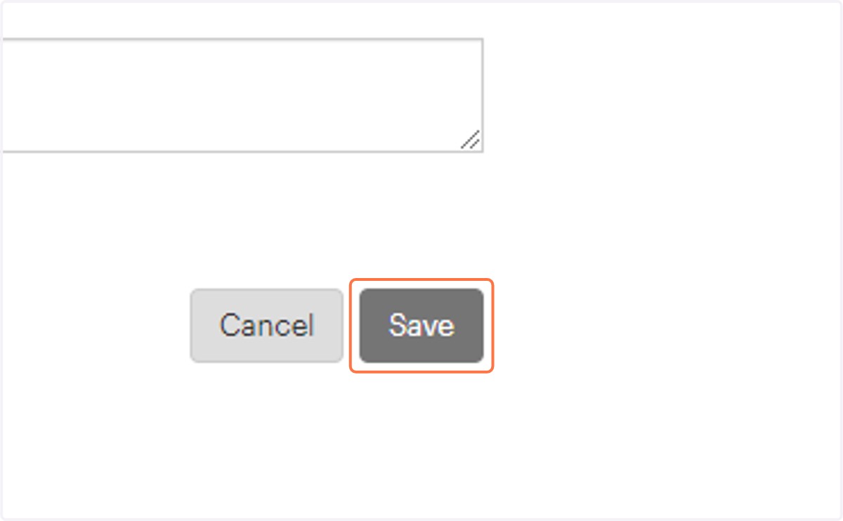 Click on Save