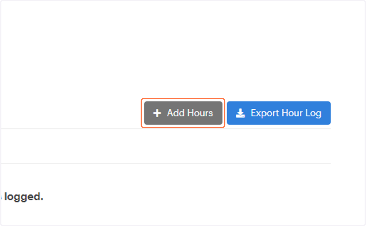 Click on Add Hours
