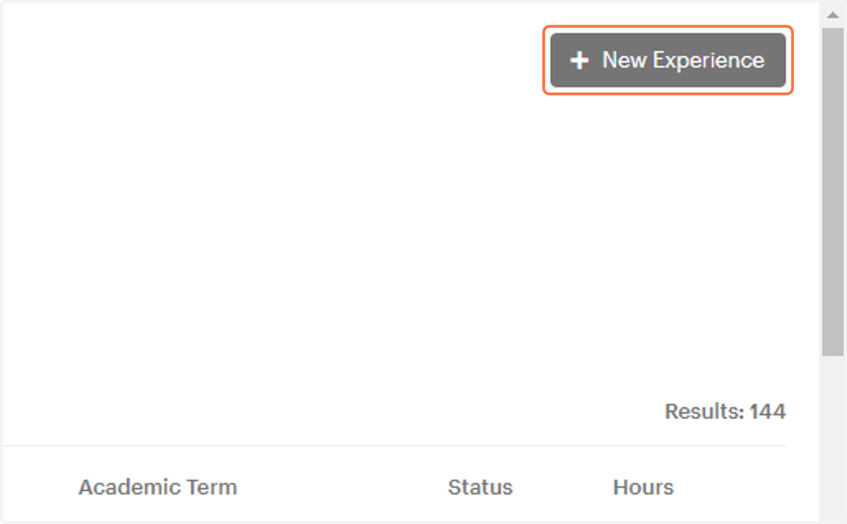 Click on New Experience