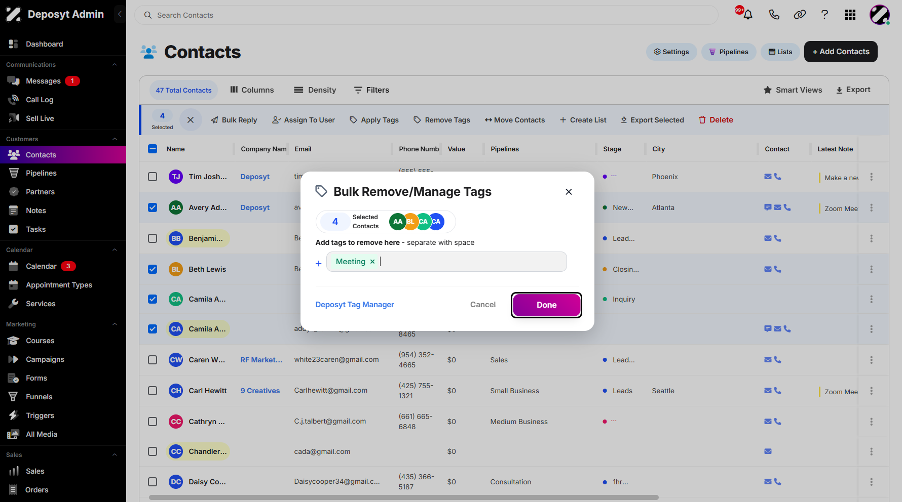 Step 9: Once everything is set up, click on Done to apply the changes.