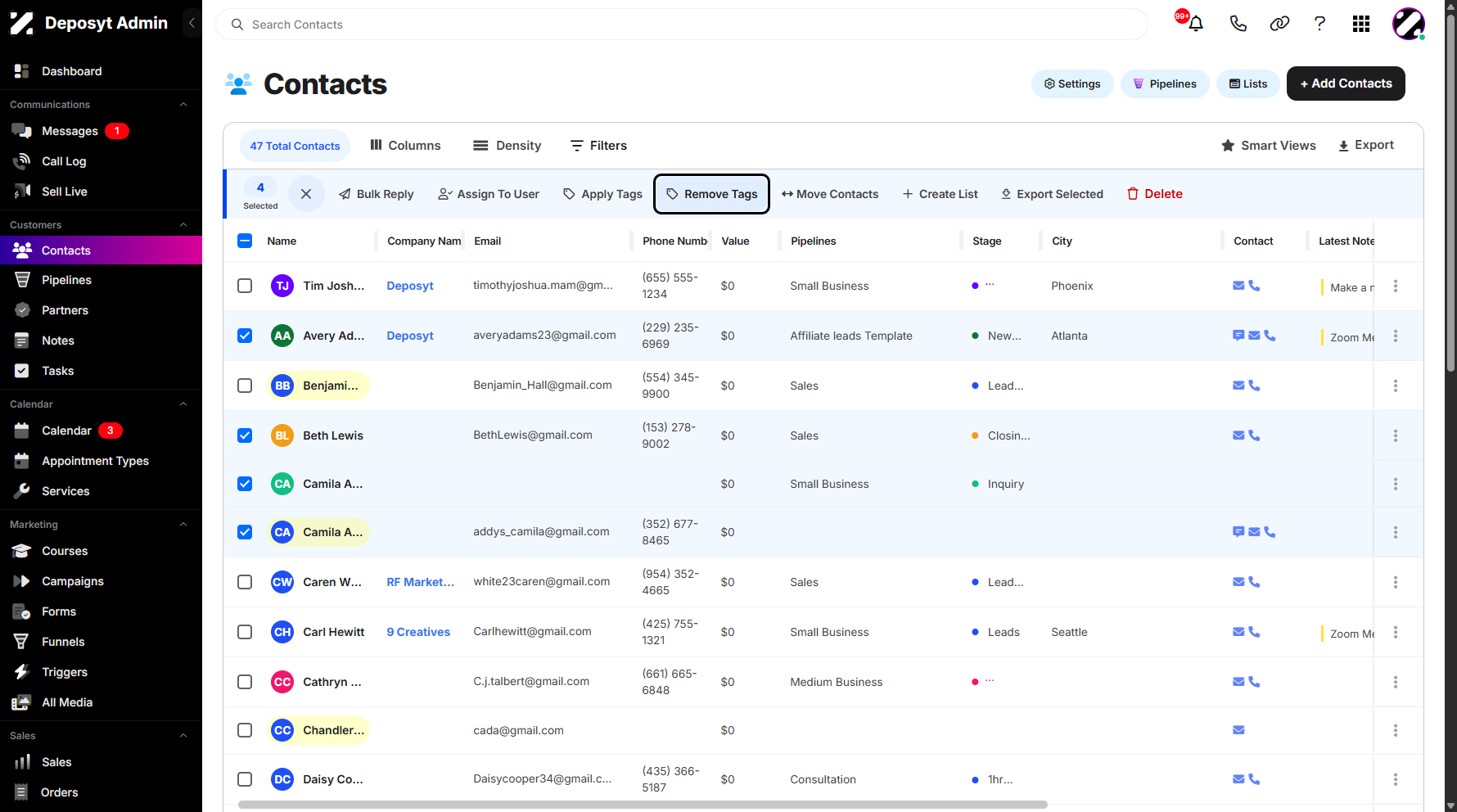 Step 5: Click on Remove Tags to continue.