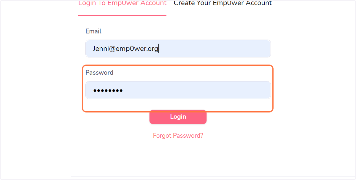 Type password