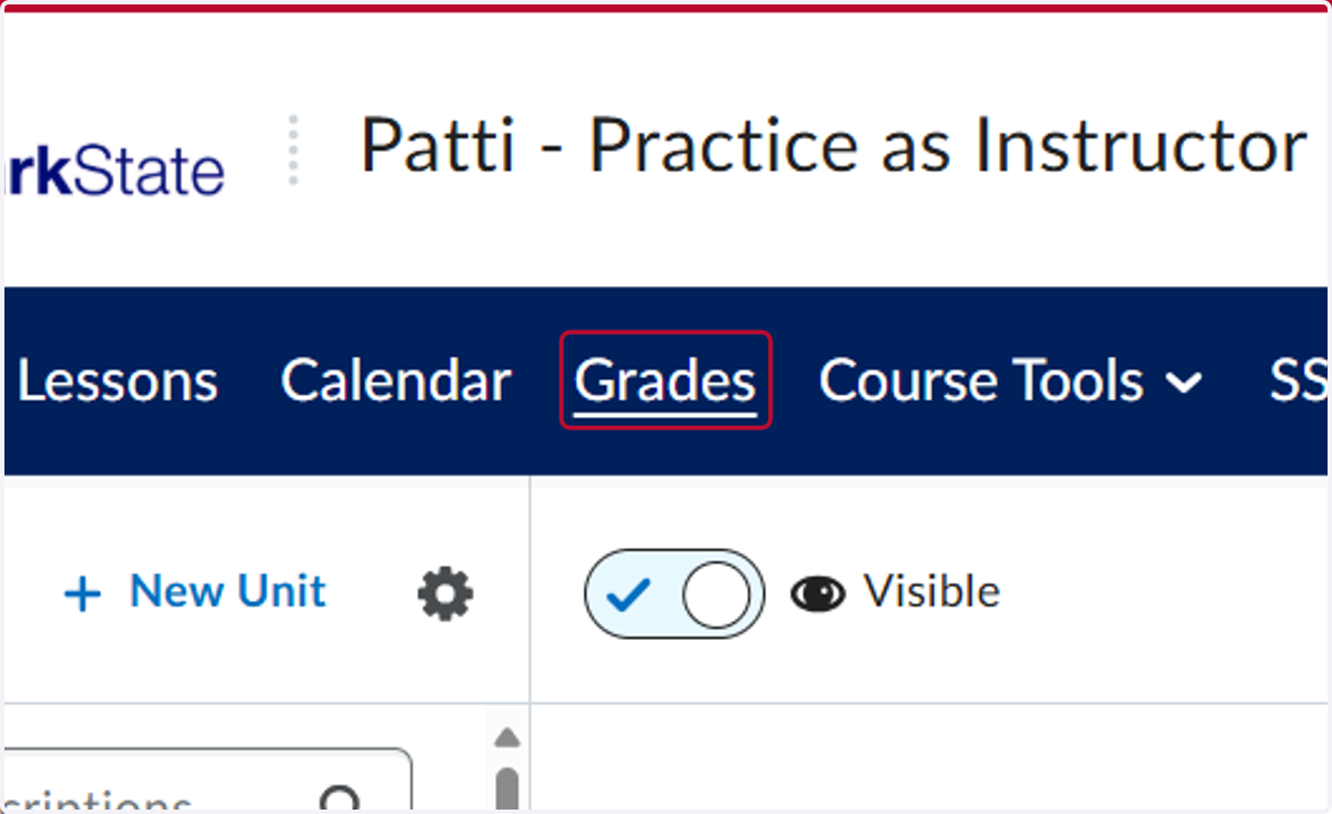 Click on Grades
