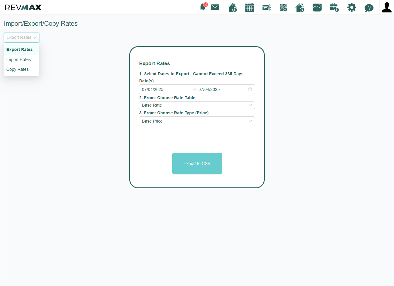 Once you're on the page, you'll see a dropdown menu where you can select the options you'd like to use.