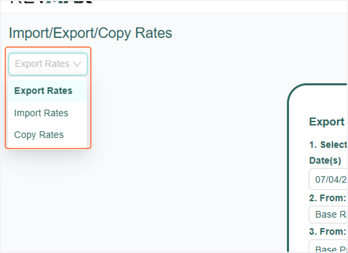 Once you're on the page, you'll see a dropdown menu where you can select the options you'd like to use.