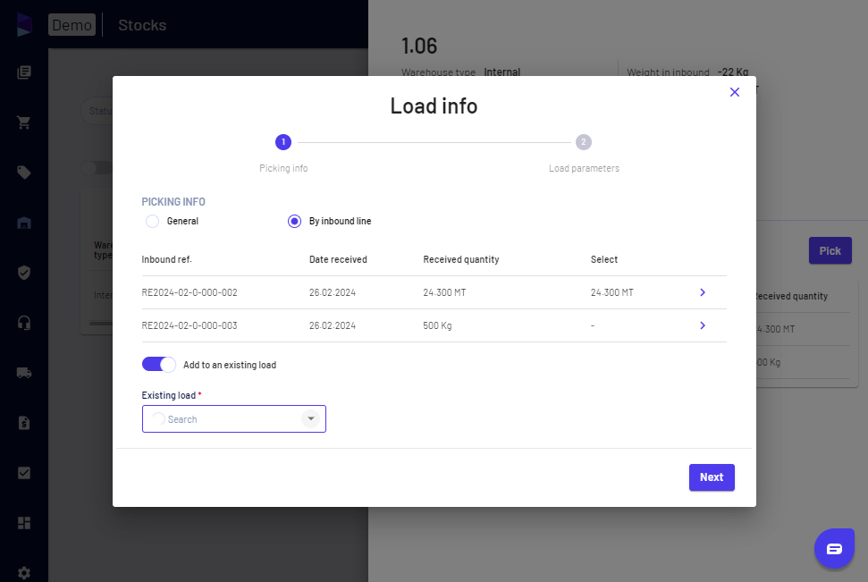You can also add it to an existing load