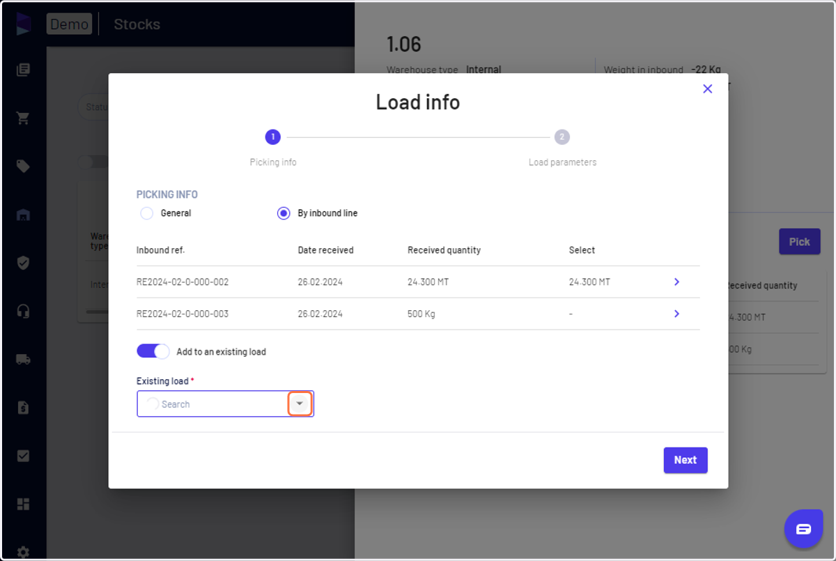 You can also add it to an existing load