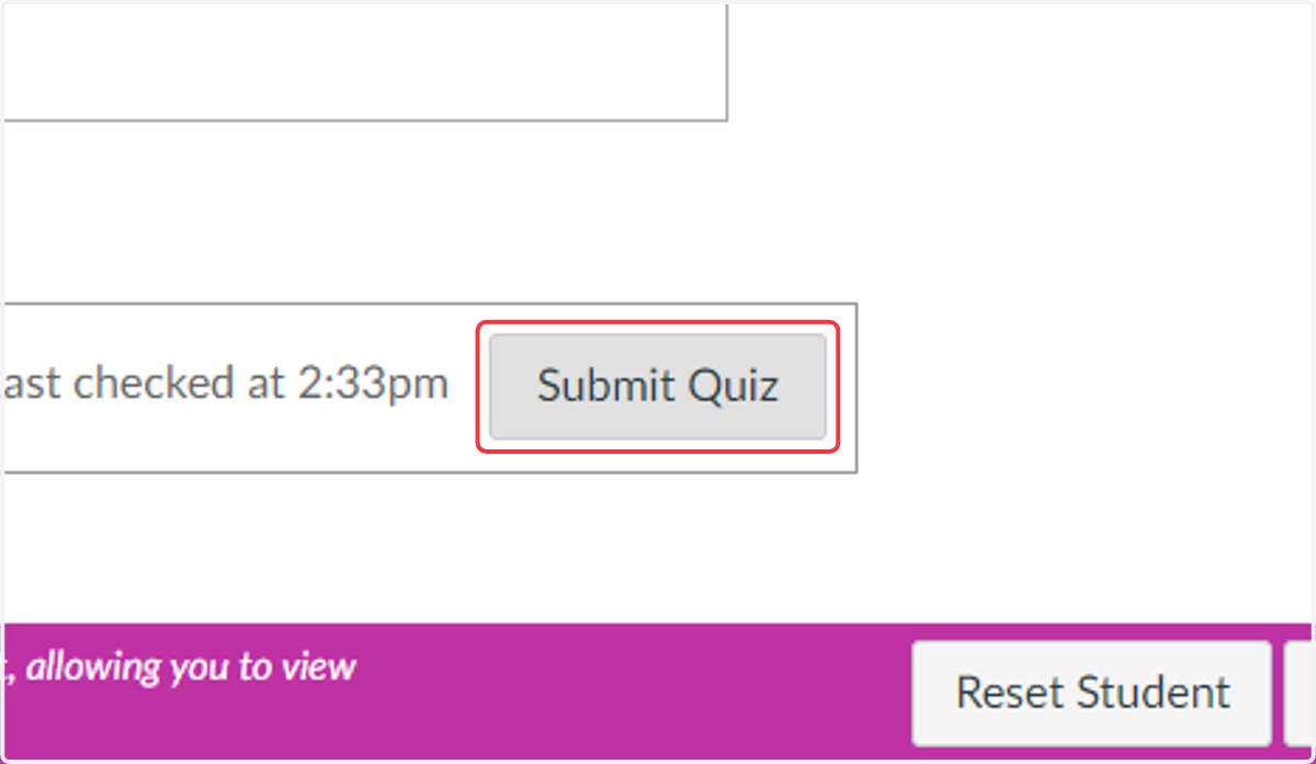Click on Submit Quiz