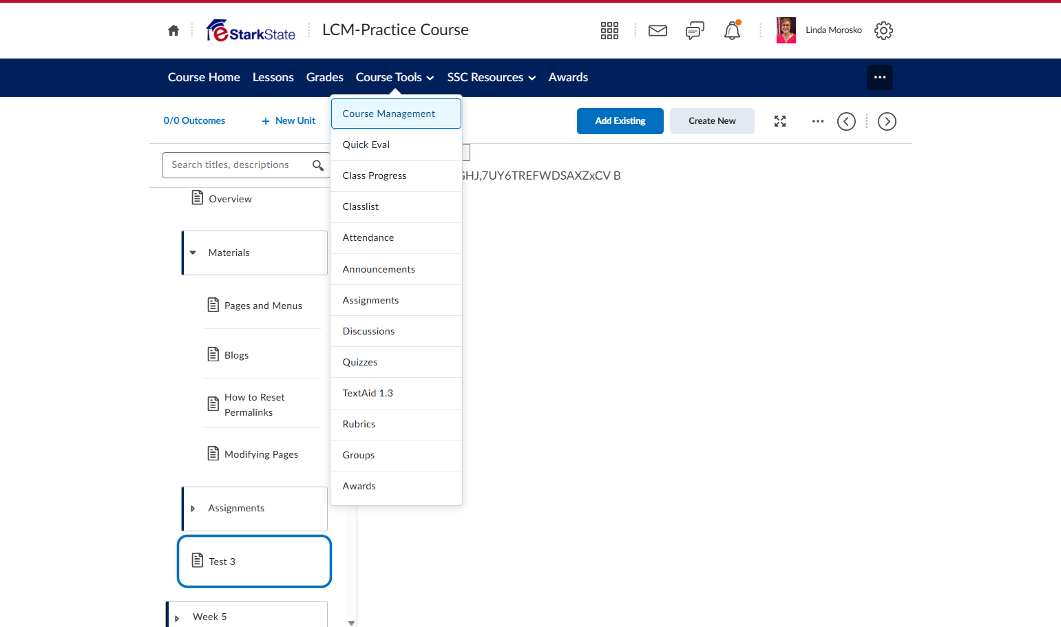 Click on Course Management