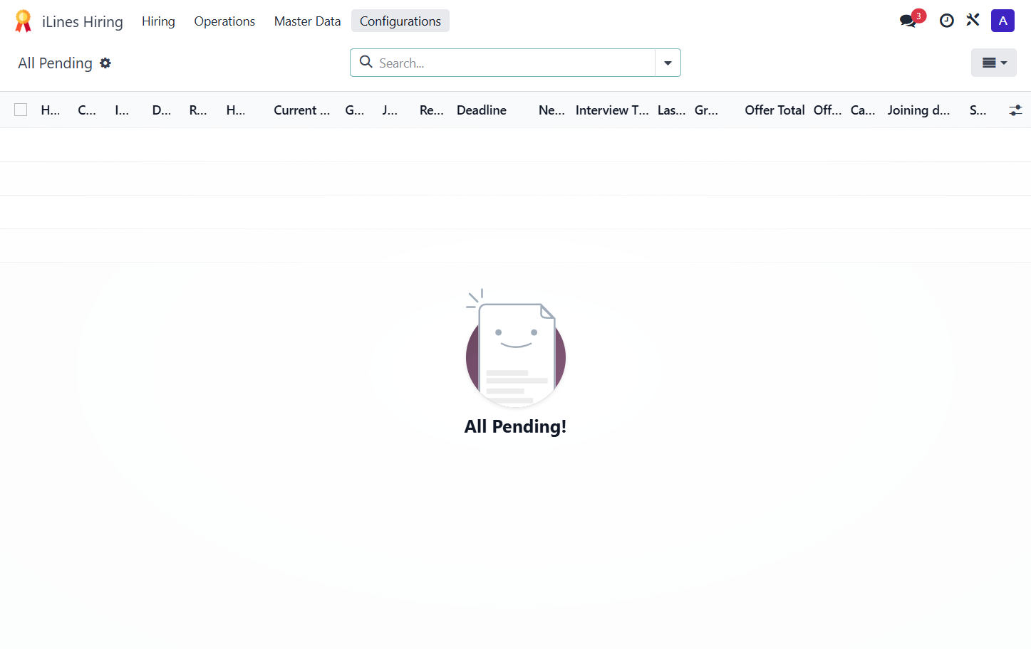 Click on Configurations
