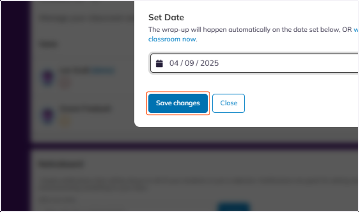 Click on Save changes.