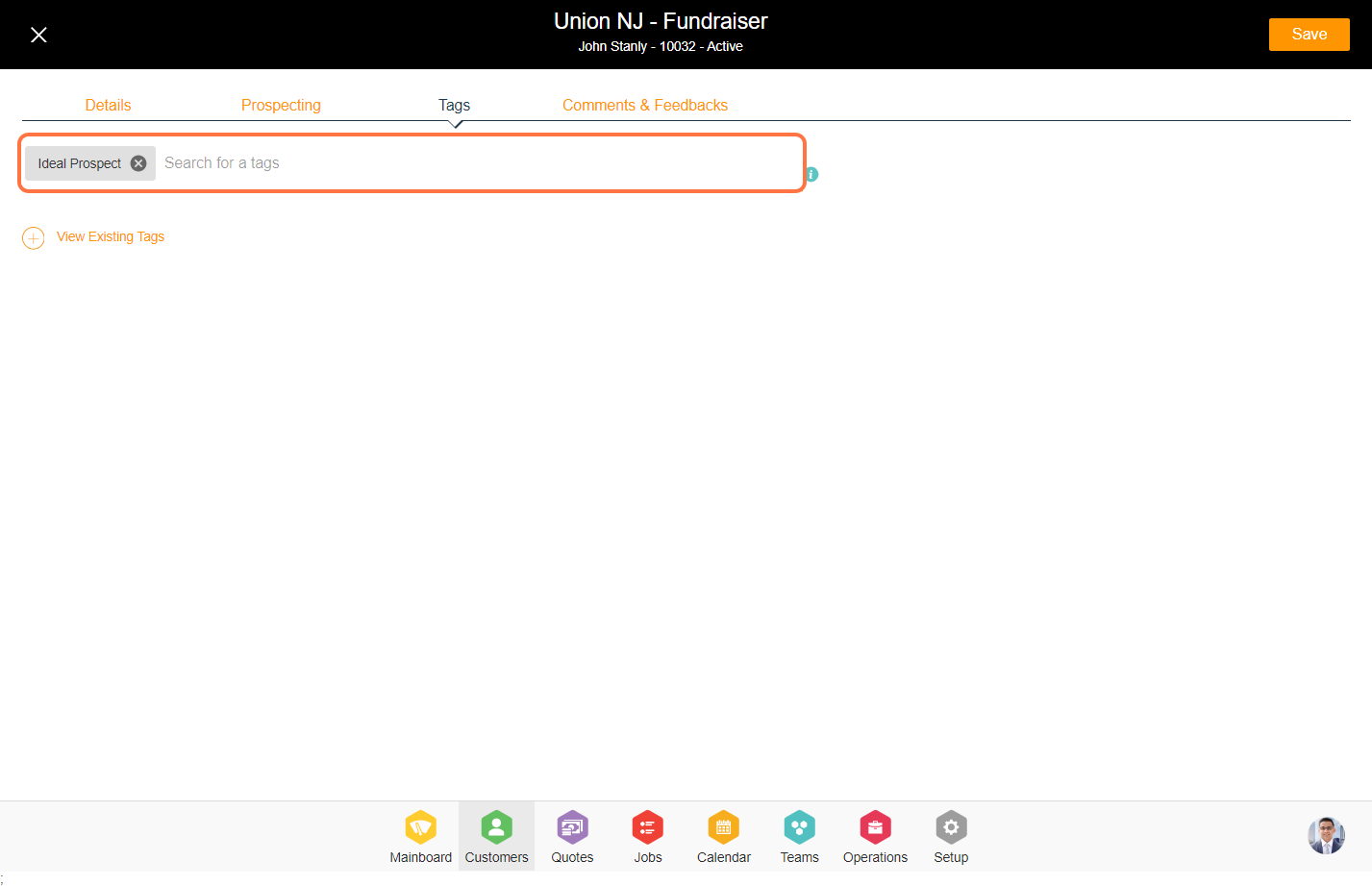 Click on Chips container. Use arrow keys to select chips.