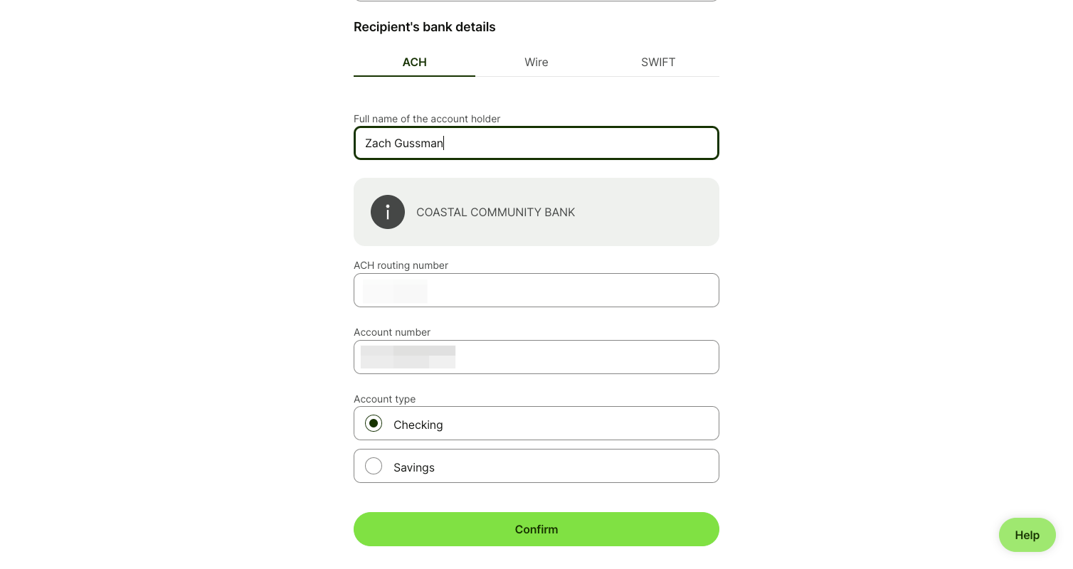 Click on Confirm