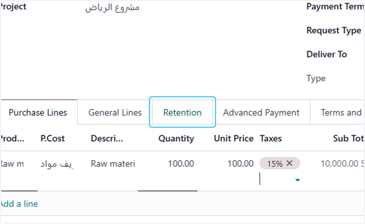 Click on Retention