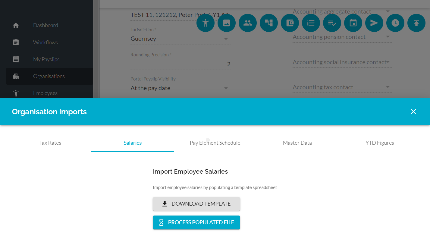 Click on Pay Element Schedule