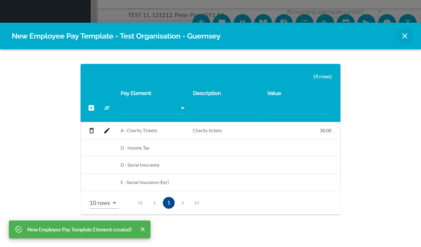 Click on New Employee Pay Template