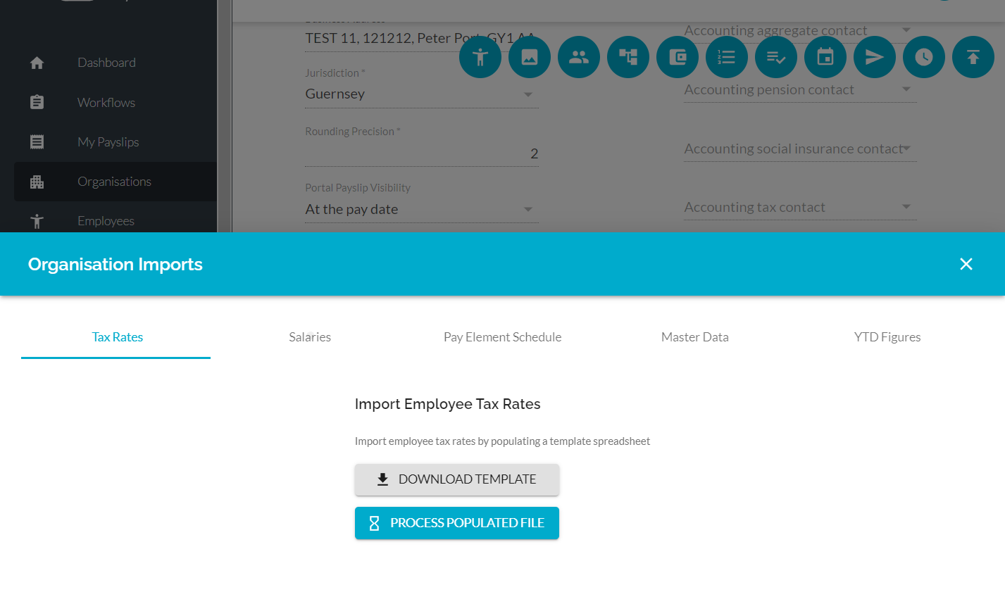 Click on Salaries