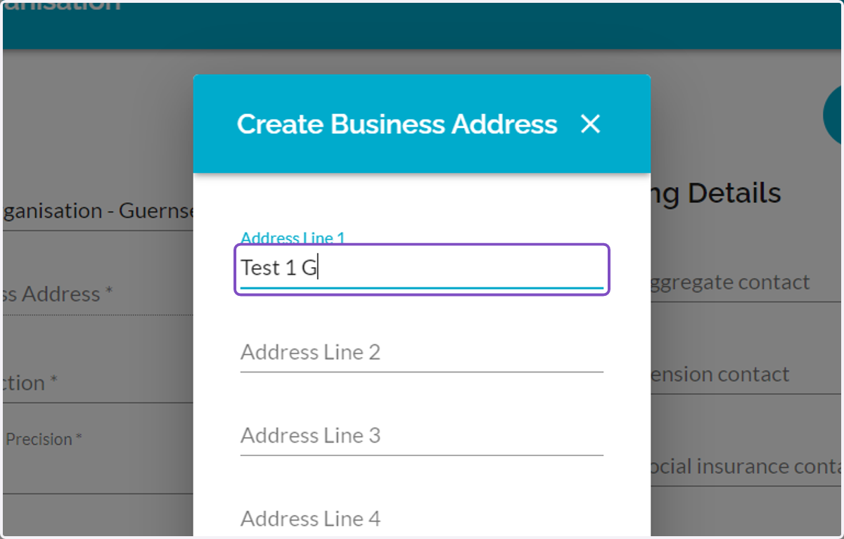 Type the address