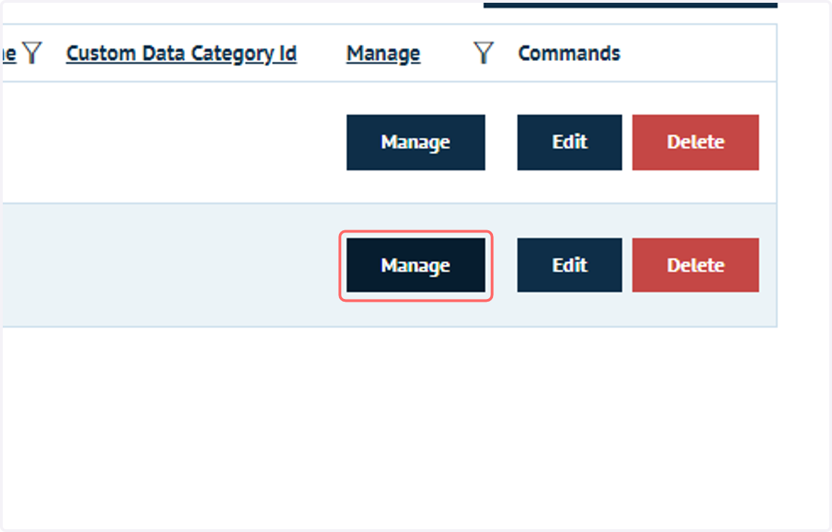 Click on Manage