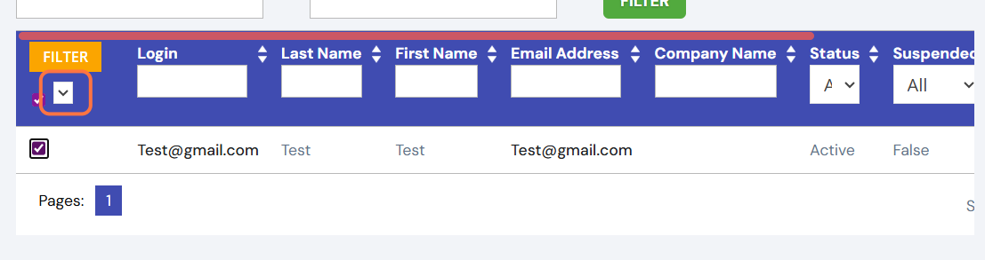 You will then see the group's current list of subscribers. Highlight the subscribers you would like to remove by marking the checkbox to the left of their name.