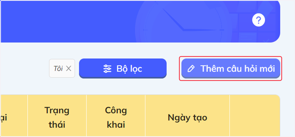 Thêm câu hỏi mới