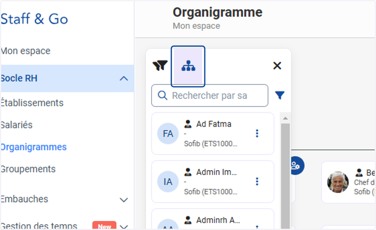 Liste salariés