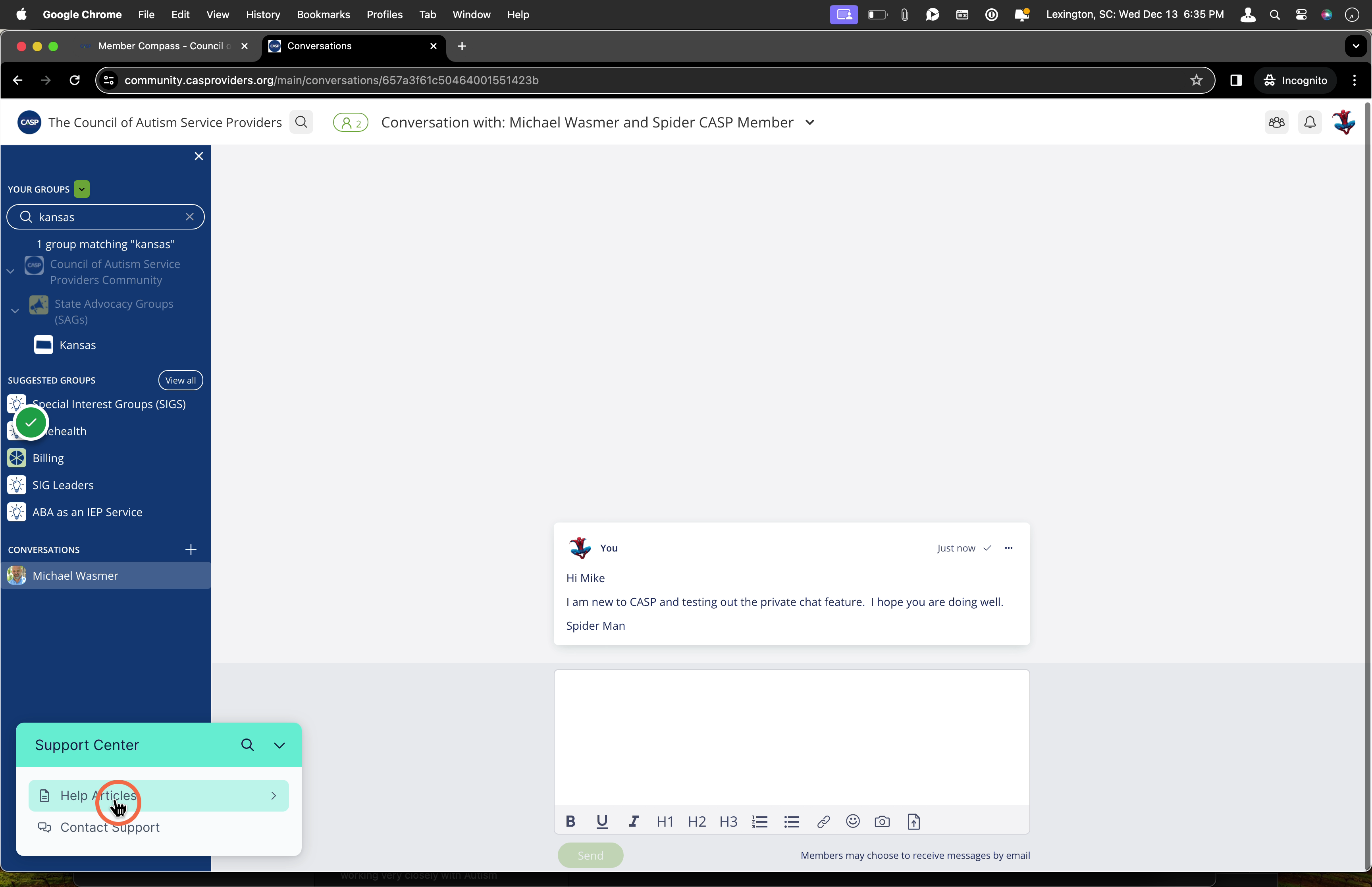 Finding support for the Forj (Mobilize) platform