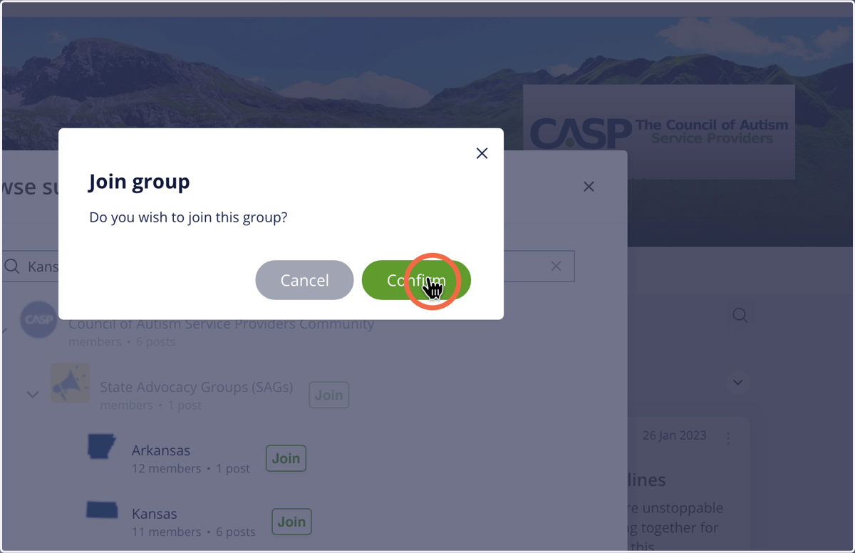 Click "Confirm"