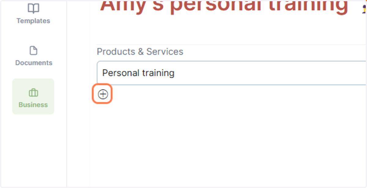 Click on the + icon for it to generate