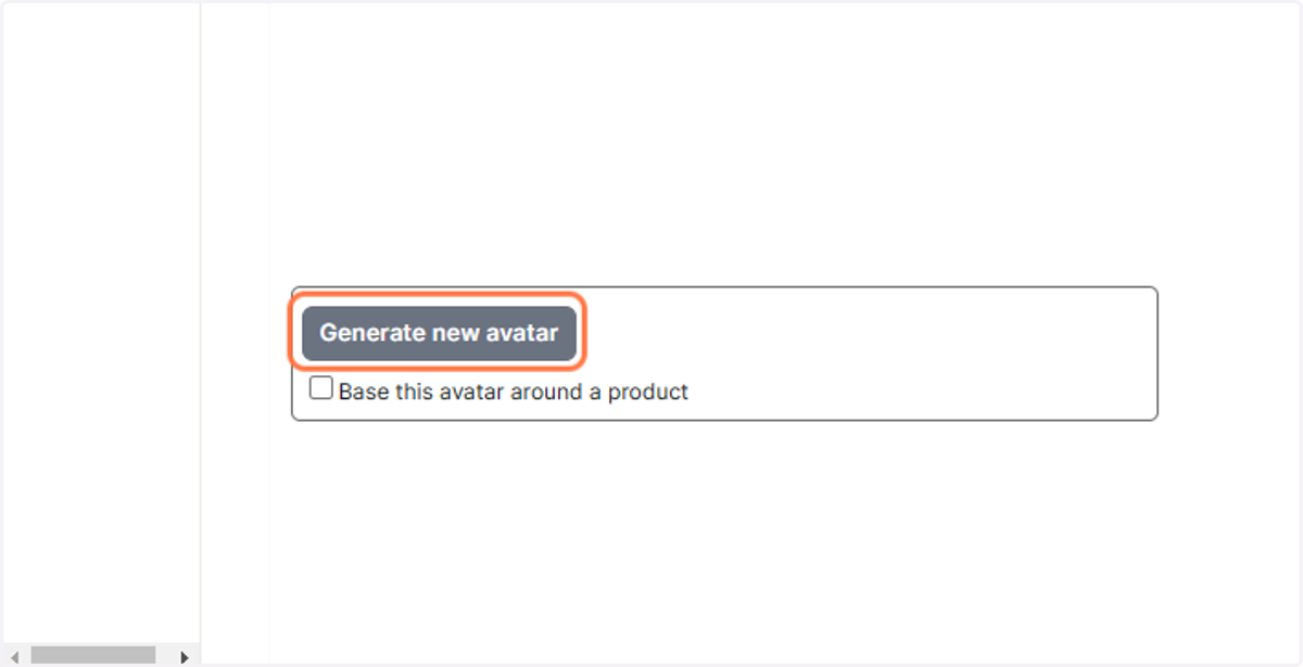 Click on Generate new avatar