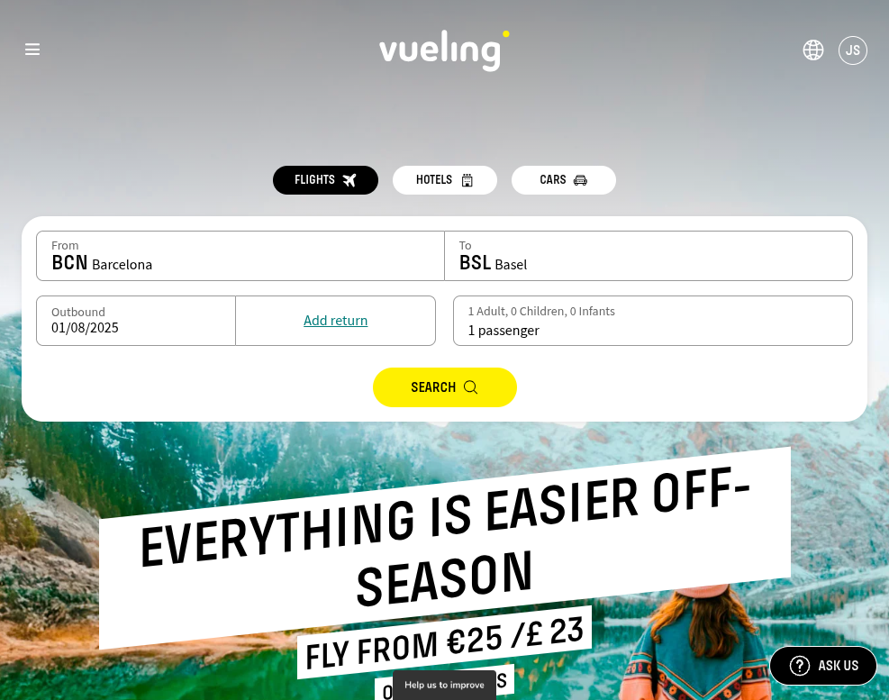 Click on FLIGHTS (FLIGHT SEARCH)