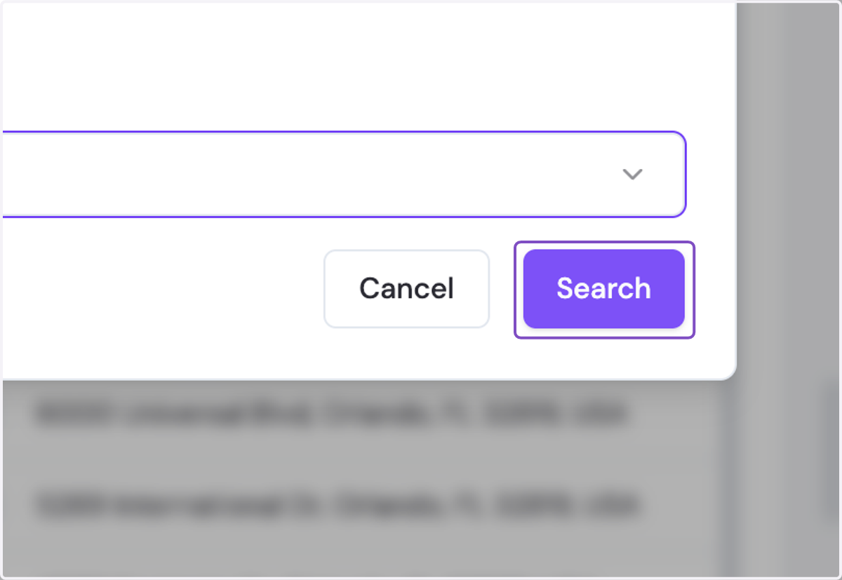 Click on Search and Add your desired POI from the search results