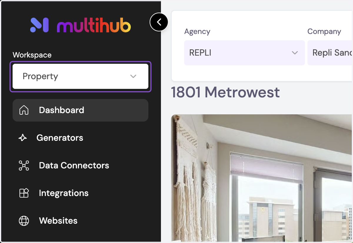 Navigate to your Property Profile in the Property Workspace
