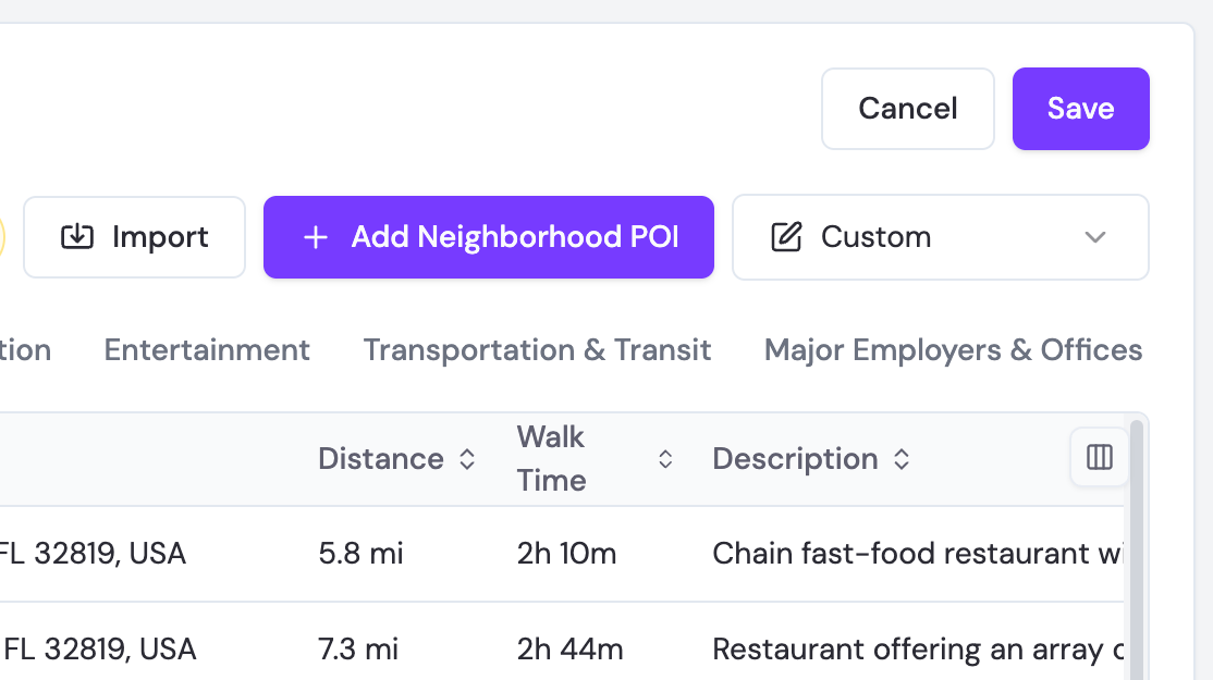 Click Save to finalize your Custom POI Collection!