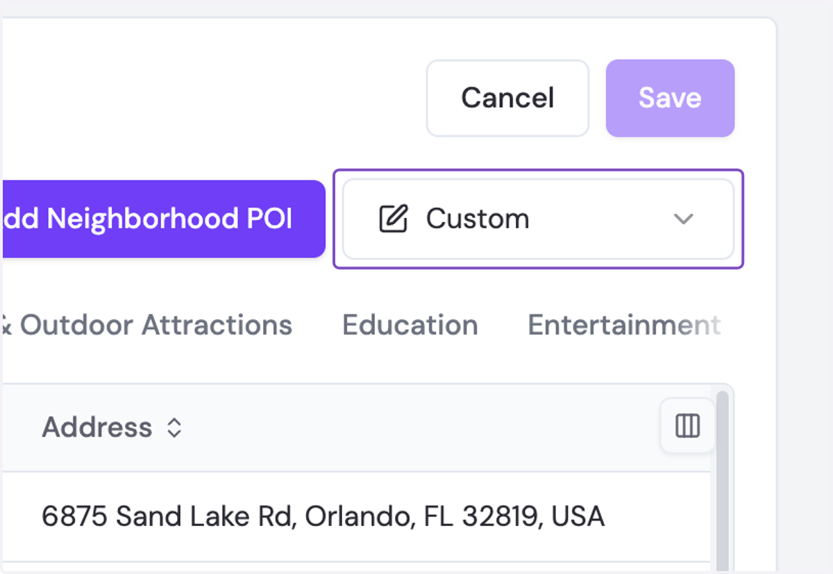 Click the collection dropdown