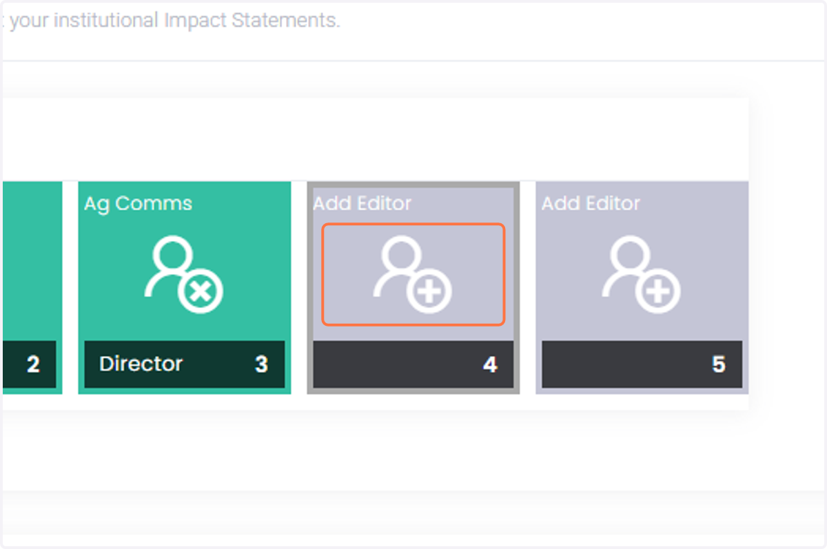 Click the button to add an Editor.
