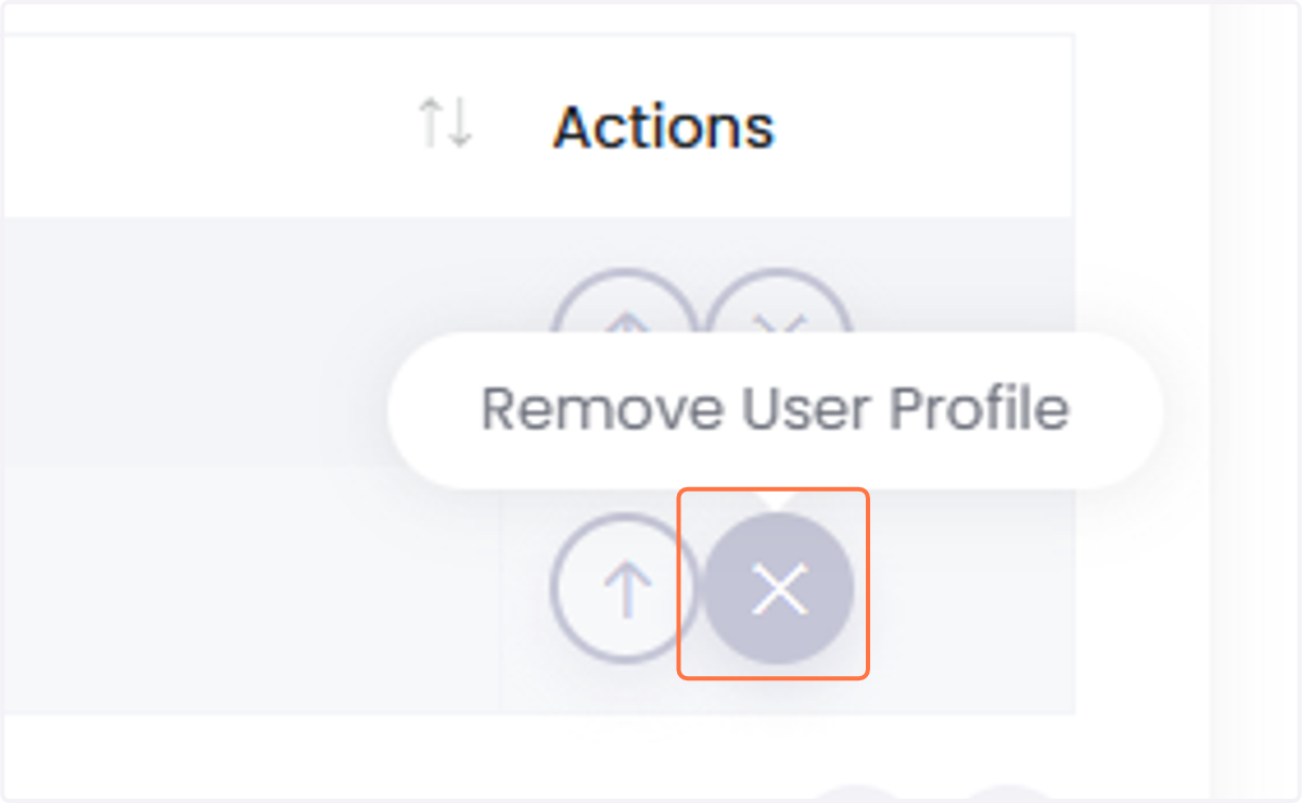 Click the "x" to fully remove the user from your unit.