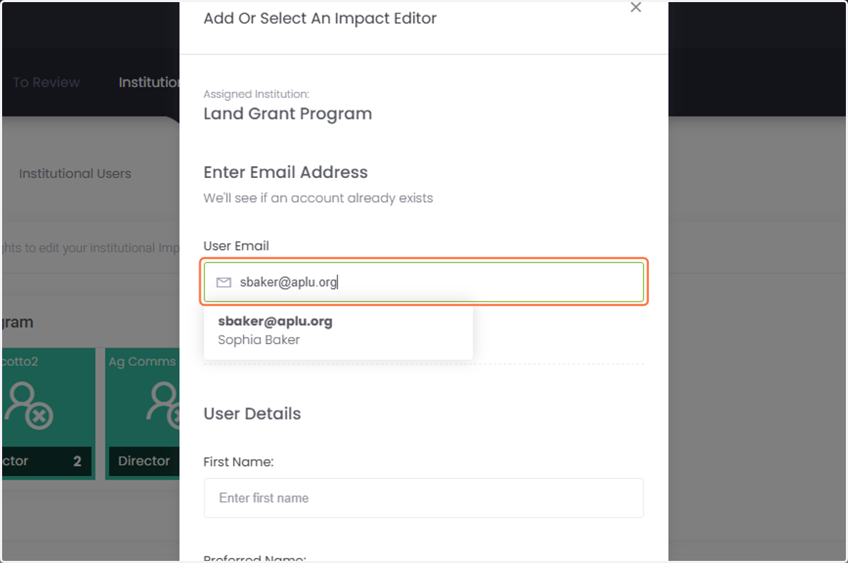 Type their email address.