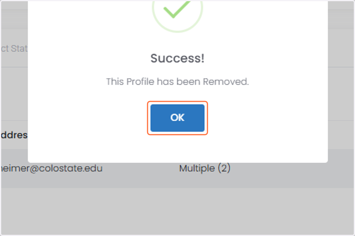 Click on OK