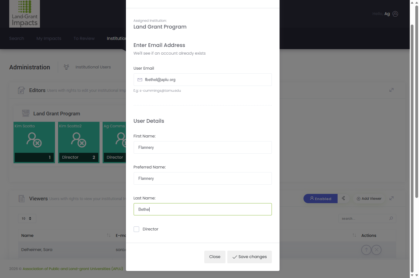 Click on Save changes.