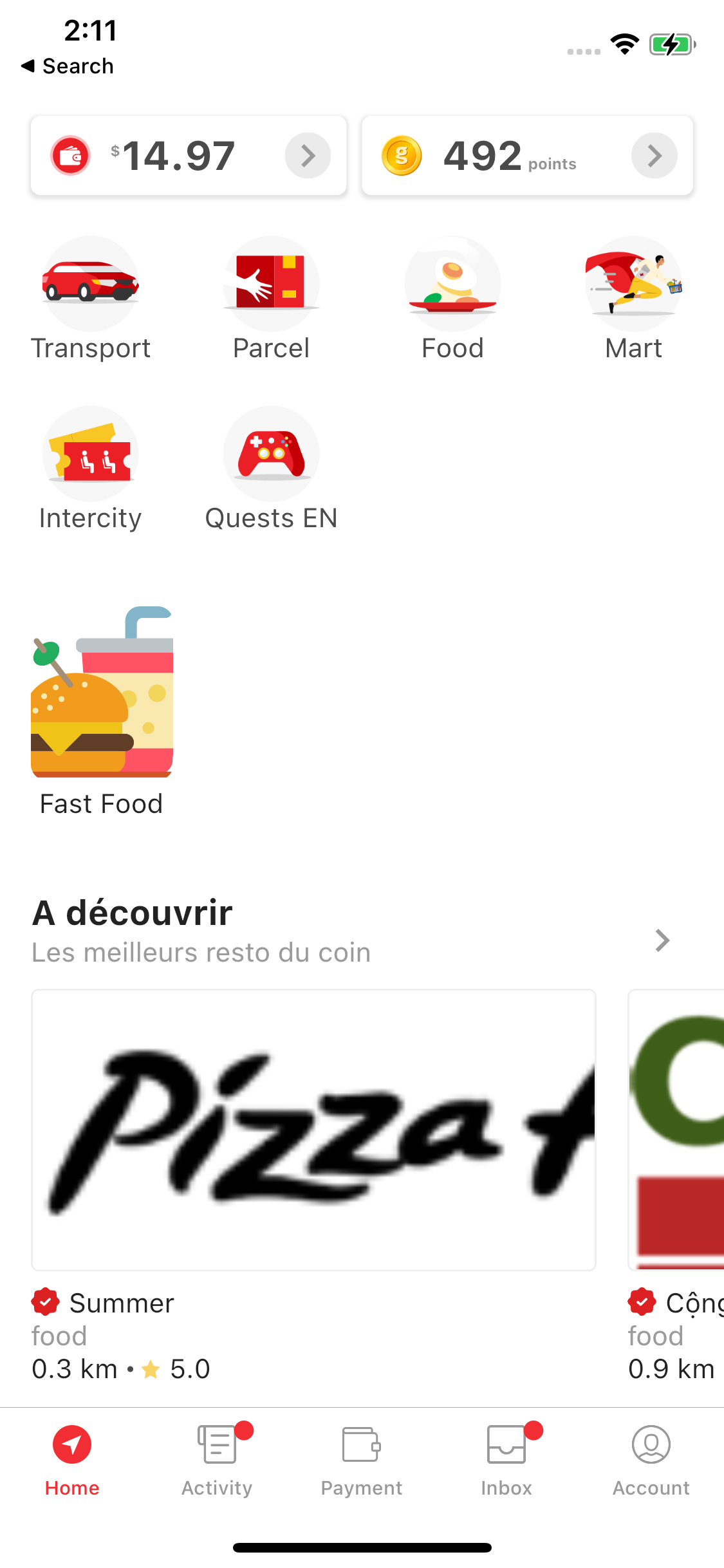 Step 1: Go to "Account" at the navigation bar