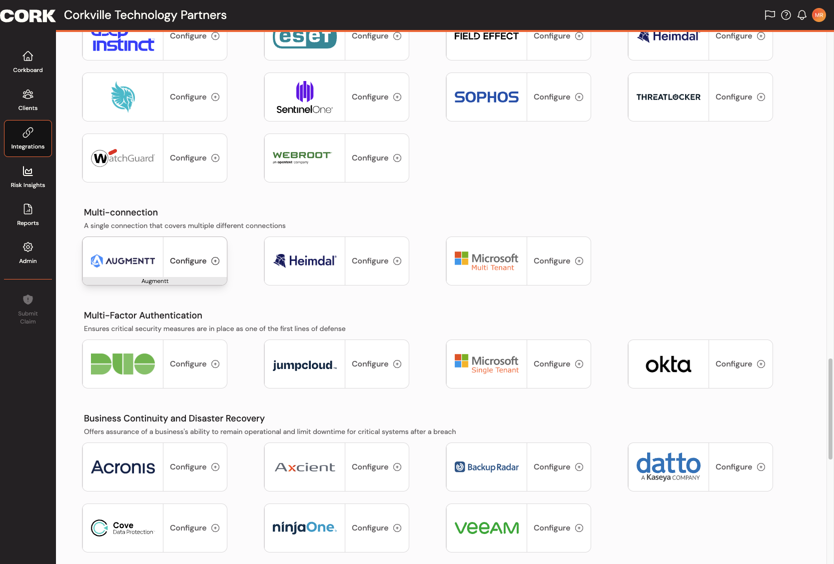 Click on Configure Augmentt integration…