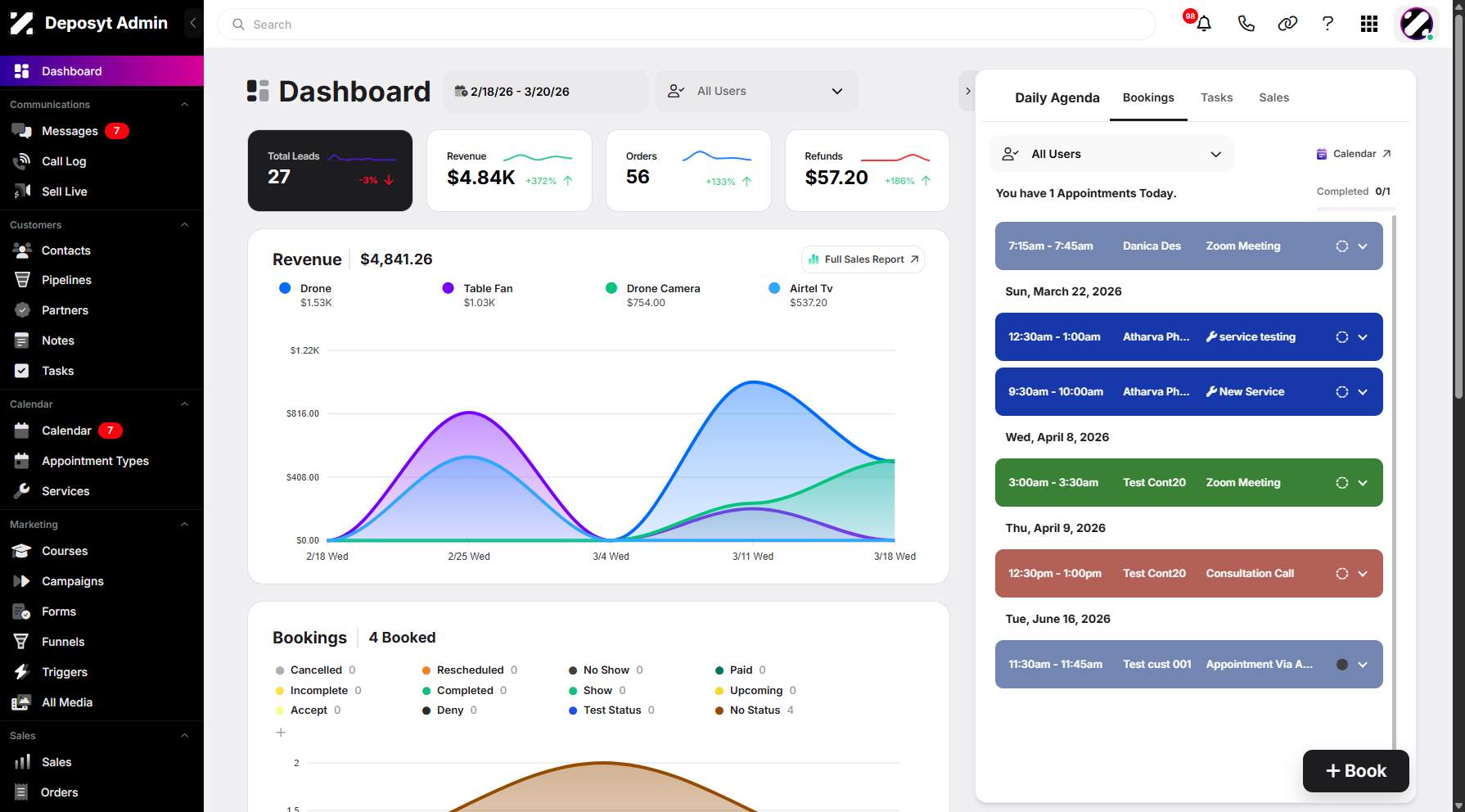 Step 1: On your dashboard, click the user dropdown menu in the top-right corner.