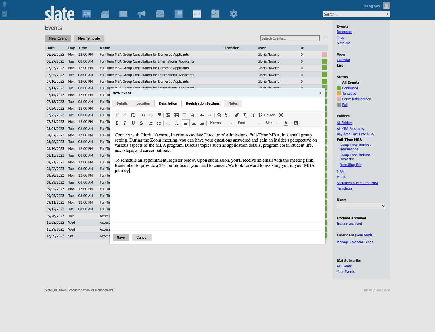 Click on Registration Settings