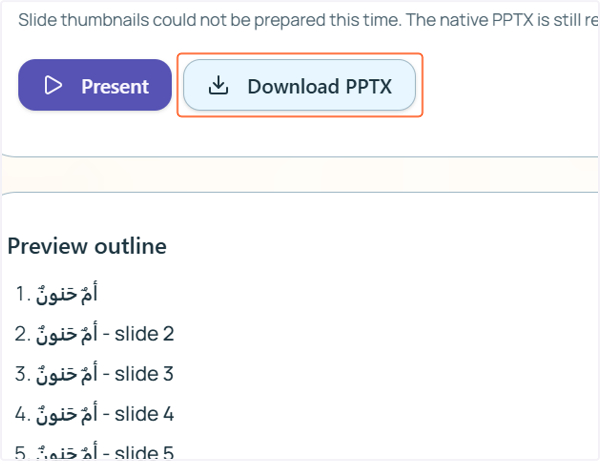 You can download the PPTX