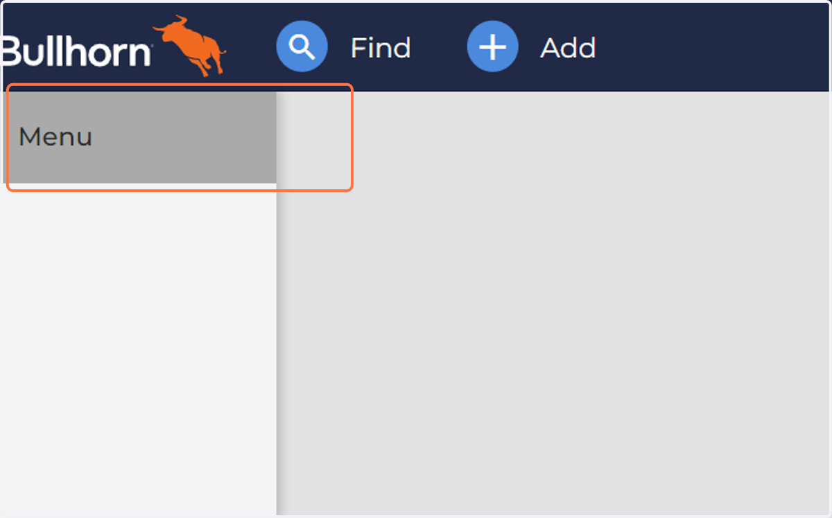 Click on Menu
